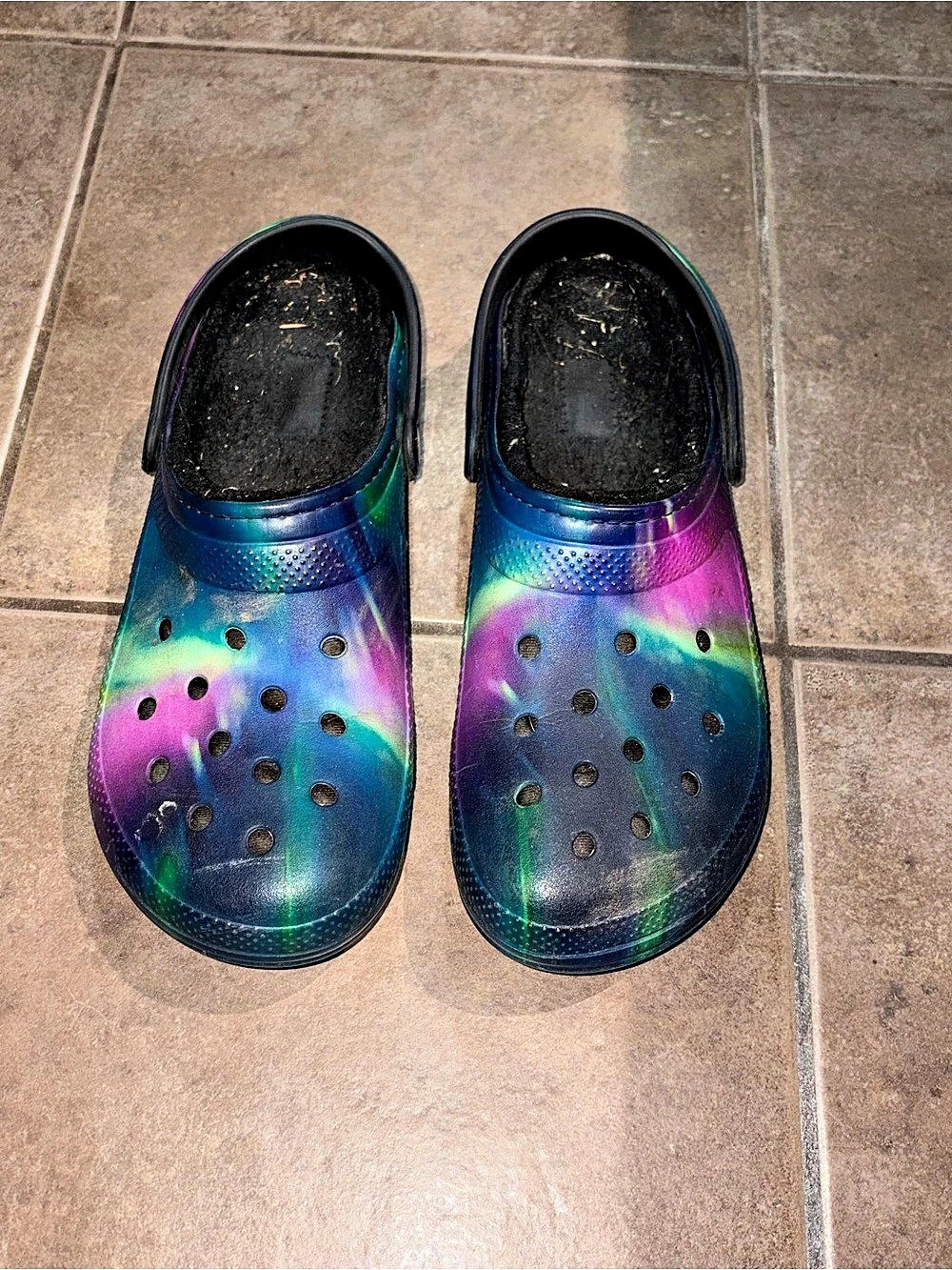 Crocs Classic Lined Out of This World Clog Blue & Purple